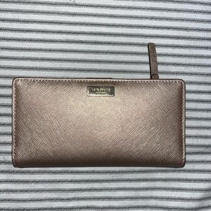 Pink rose gold Kate Spade wallet